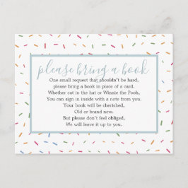 Cartão Postal De Convite Livro de Chás de fraldas do Baby Sprinkle Pedido d