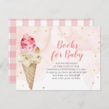 Livros de Largura Dourada do Sorvete Blush para be