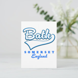 Cartão Postal De Convite logotipo de viagem de Bath Somerset