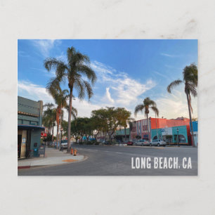 Cartão Postal De Convite Long Beach California