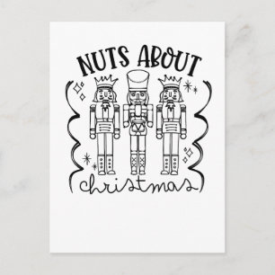 Cartão Postal De Convite Loucos sobre o Natal Engraçado Nutcracker de Natal