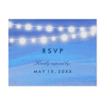 Luzes de cordas na RSVP de água