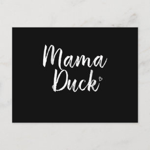 Cartão Postal De Convite Mamãe Pato, Pato Bonito, Dia das Mães, Presente