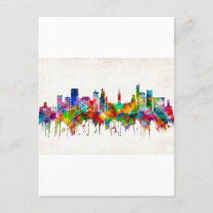 Cartão Postal De Convite Manchester England Skyline