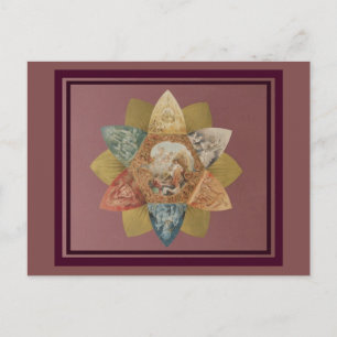 Cartão Postal De Convite Mardi Gras Ball Vintage Favor