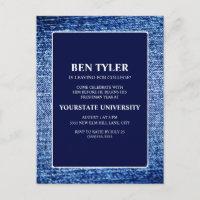 Marinho Blue Denim College Trunk Party