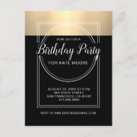 Metálico Dourado no Aniversário Negro