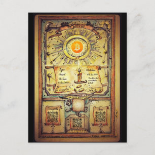 Cartão Postal De Convite Meu HODL de Bitcoin Pessoal