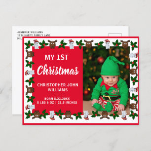 Cartão Postal De Convite Meu Natal de 1rua, Novo Natal, Natal