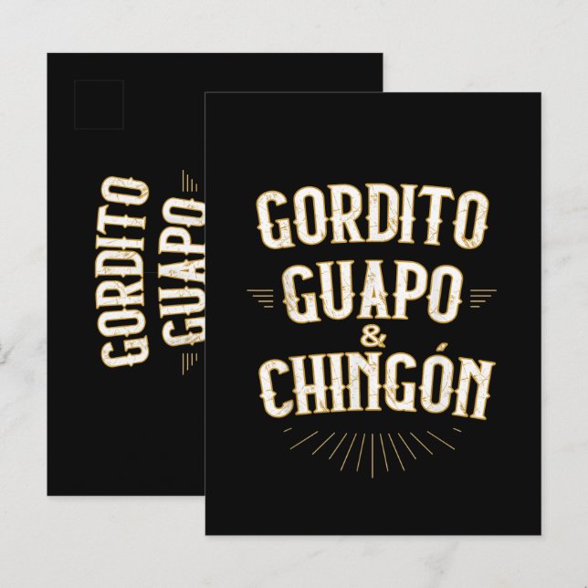 Cartão Postal De Convite Mexicano engraçado em espanhol (Frente/Verso)