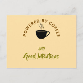 Cartão Postal De Convite Minimalist Coffee Quote Postcard | Funny Good Inte