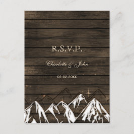 Cartão Postal De Convite Montanhas Russas do Campo de Barnwood Casamento Rs
