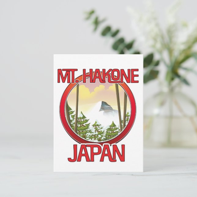 Cartão Postal De Convite Mt. Hakone Japão (Em pé/Frente)