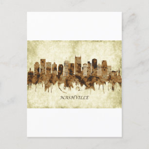 Cartão Postal De Convite Nashville Tennessee Cityscape