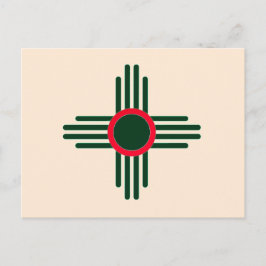 Cartão Postal De Convite Natal do Sol Zia do Novo México 