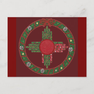 Cartão Postal De Convite Natal no Novo México 