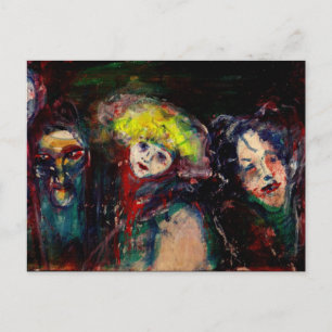 Cartão Postal De Convite NOITE DE CARNIVAL EM VENECIA Preto