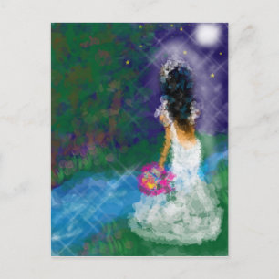 Cartão Postal De Convite Noite Enchanted, celebração, aniversário, nupcial