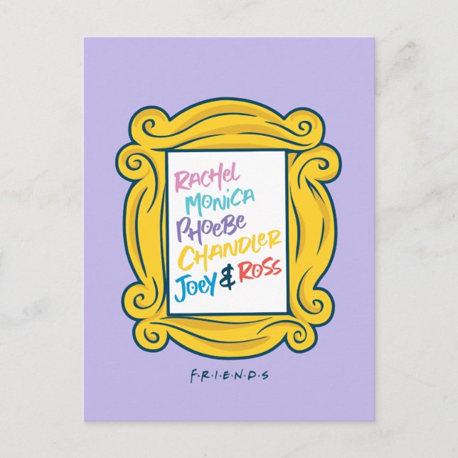 Cartão Postal De Convite Nomes de FRIENDS™ no Olho Mágico (Frente)