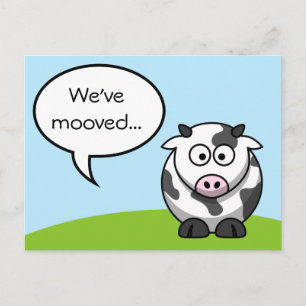 Cartão Postal De Convite Nós movemos o cartão-postal