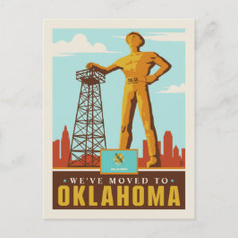 Cartão Postal De Convite Nós nos mudamos para Oklahoma