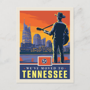 Cartão Postal De Convite Nós nos mudamos para Tennessee