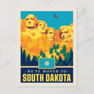 Cartão Postal De Convite Nós transportamo-nos a South Dakota