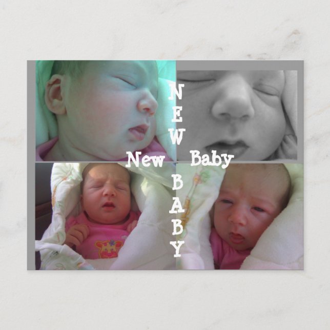 CARTÃO POSTAL DE CONVITE NOVA PLACA DE CHÁ DE BEBÊ (Frente)