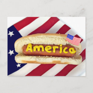 Cartão Postal De Convite o 4ns do partido de julho convidam