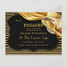 Cartão Postal De Convite O Noivado Gatsby do Excelente