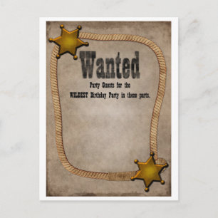 Cartão Postal De Convite O partido ocidental convida