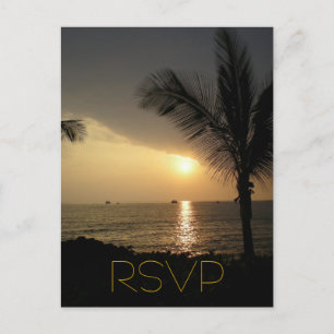 Cartão Postal De Convite Opção de Entrada de Resposta de Convidado RSVP