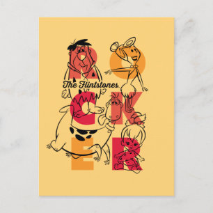 Cartão Postal De Convite Os Flintstones ROCKER
