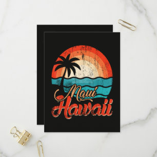 Cartão Postal De Convite Palmeiras Praia Havaiana