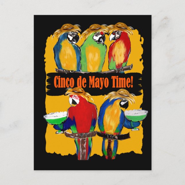 Cartão Postal De Convite PAPagaios DE FESTA (Frente)