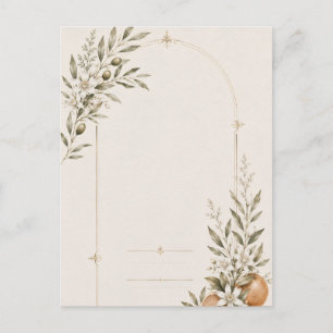 Cartão Postal De Convite Papelaria de Casamento Romântico em Vinhedo