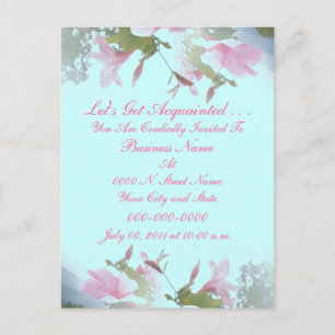 Cartão postal de convite para apresentação de apre