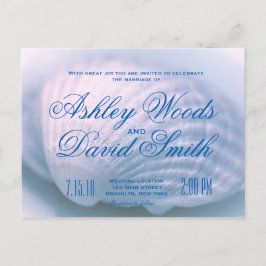 Cartão-postal de Convite para Casamento de Seashel