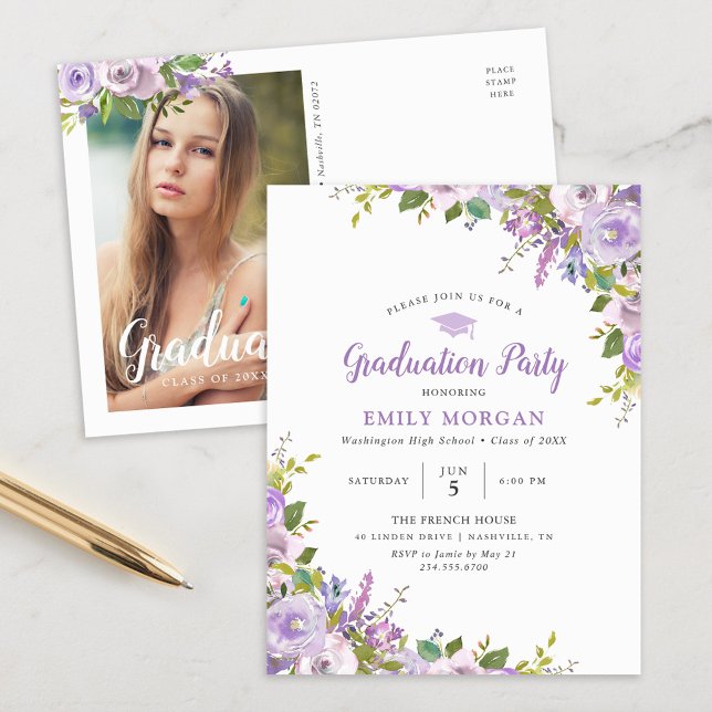 Cartão-postal de Convite para Festas de formatura  (Criador carregado)