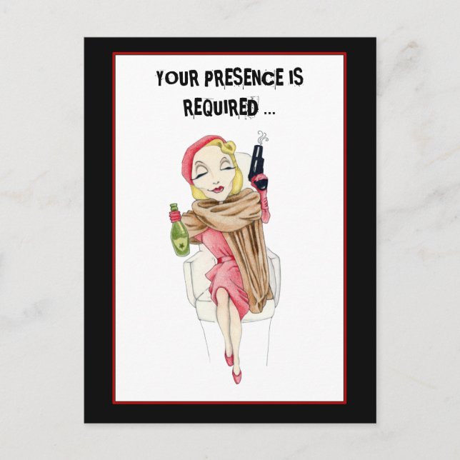 Cartão-postal de convite para homicídio de mulhere (Frente)