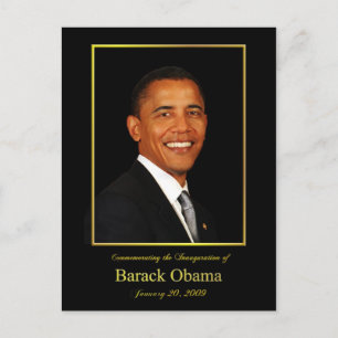 Cartão-postal de Convite para Inauguração de Obama