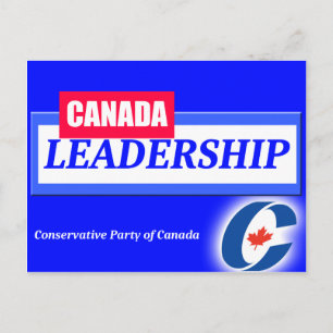 Cartão Postal De Convite Partido Conservador de Liderança do Canadá