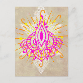 Cartão Postal De Convite Partido Diwali
