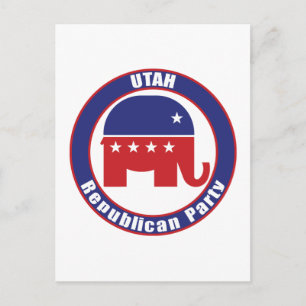 Cartão Postal De Convite Partido Republicano do Utah