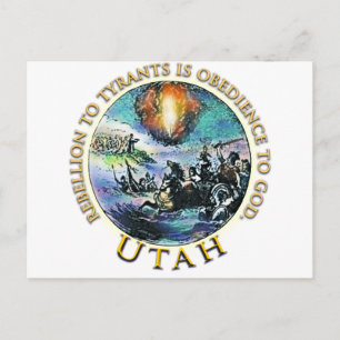 Cartão Postal De Convite Partido Utah