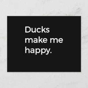 Cartão Postal De Convite Pato Amor Eu Amo Patos Pet Duck Farmer