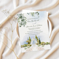 Pavilhão de Jardim em Aquarela Casamento ao Ar Liv