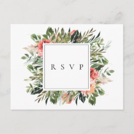 Cartão Postal De Convite Pedido de Música de RSVP de Casamento de Verão Boê