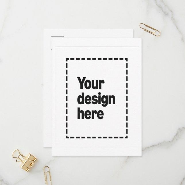 Cartão Postal De Convite Personalizado com a Sua Imagem (Frente/Verso In Situ)