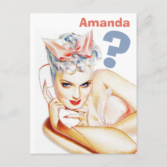 Cartão Postal De Convite Personalizado você será minha dama de honra? (Frente)